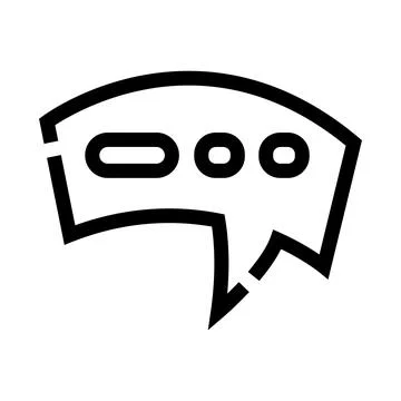 Speech bubble icon having conversation ellipsis Stock Illustration