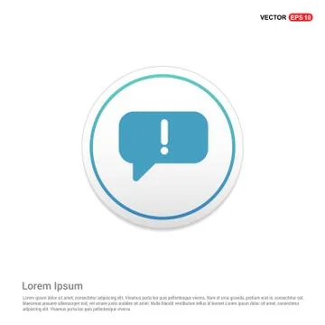 Speech bubble icon Hexa White Background icon template Stock Illustration