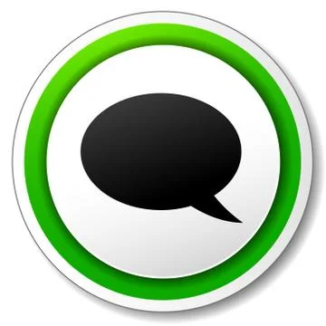 Speech bubble icon Stock Illustration