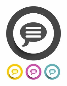 Speech bubble icon Stock Illustration