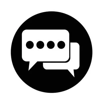 Speech bubble icon Stock Illustration