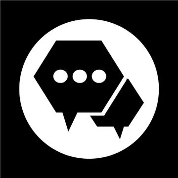 Speech bubble icon Illustrazione stock