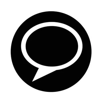 Speech bubble icon Illustrazione stock