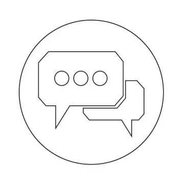 Speech bubble icon Stock Illustration