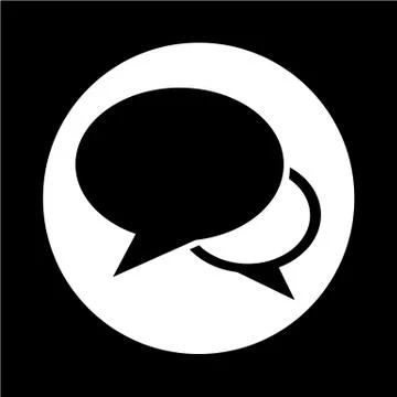 Speech bubble icon Stock Illustration