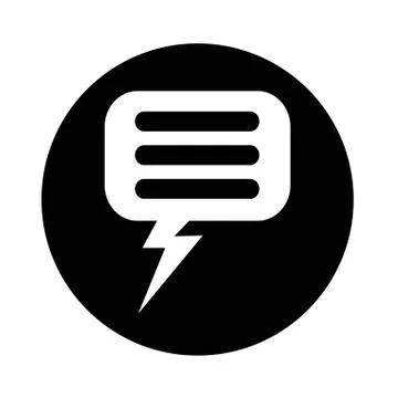 Speech bubble icon Stock Illustration