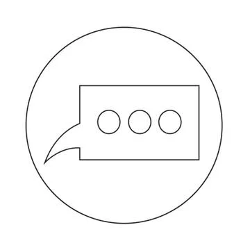 Speech bubble icon Stock Illustration