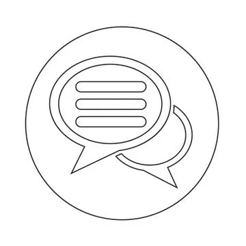 Speech bubble icon Stock Illustration