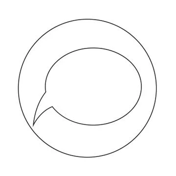 Speech bubble icon Stock Illustration