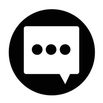 Speech bubble icon Stock Illustration