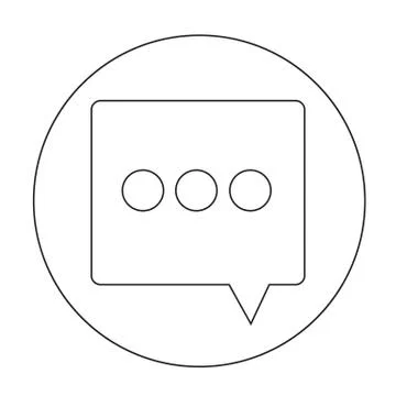 Speech bubble icon Stock Illustration
