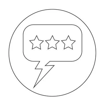 Speech bubble icon Stock Illustration