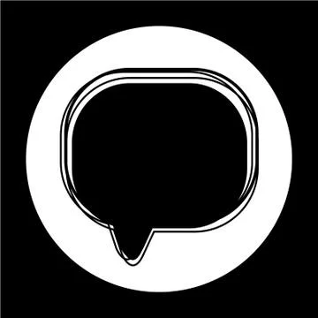 Speech bubble icon Illustrazione stock