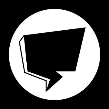 Speech bubble icon Stock Illustration