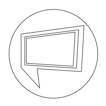 Speech bubble icon Stock Illustration