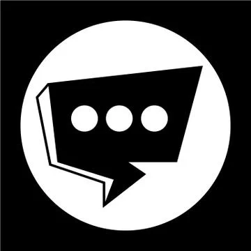 Speech bubble icon Stock Illustration