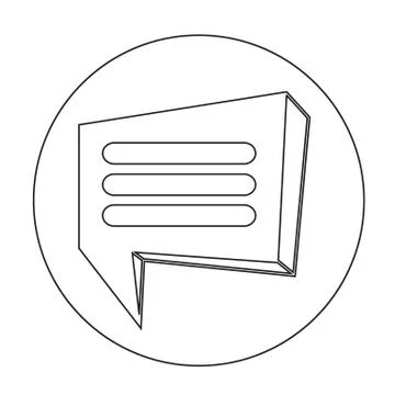 Speech bubble icon Stock Illustration