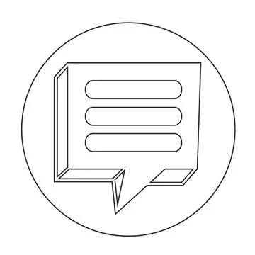 Speech bubble icon Stock Illustration