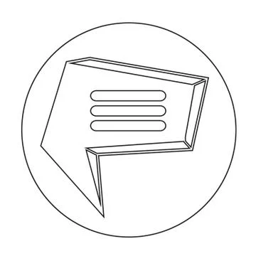 Speech bubble icon Illustrazione stock
