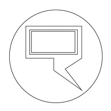 Speech bubble icon Stock Illustration