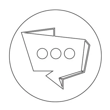 Speech bubble icon Stock Illustration