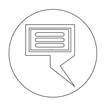 Speech bubble icon Stock Illustration