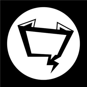 Speech bubble icon Stock Illustration