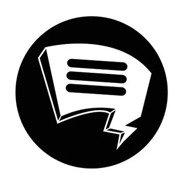 Speech bubble icon Stock Illustration