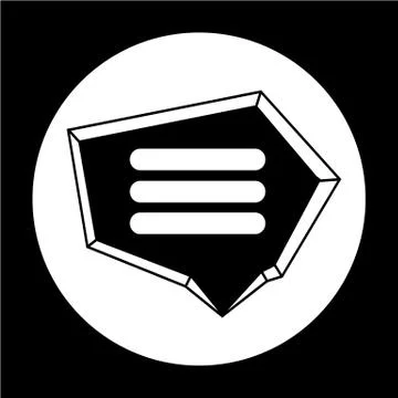 Speech bubble icon Illustrazione stock