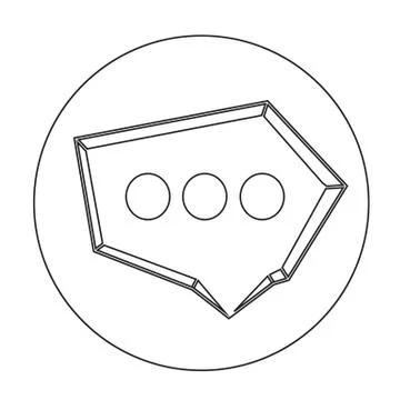 Speech bubble icon Stock Illustration