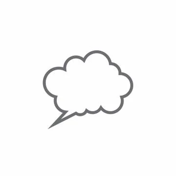 Speech bubble icon Stock Illustration