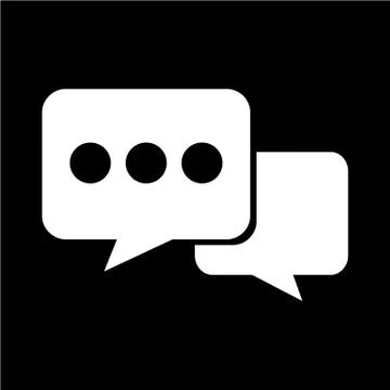 Speech bubble icon Illustrazione stock