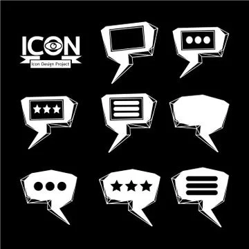 Speech bubble icon Illustrazione stock