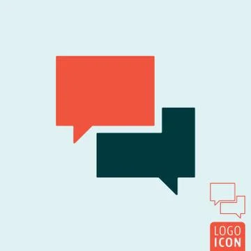 Speech bubble icon Stock Illustration