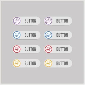 Speech bubble icon Stock Illustration