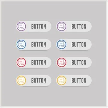 Speech bubble icon Illustrazione stock