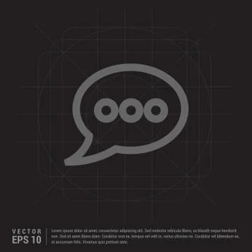 Speech bubble icon Stock Illustration