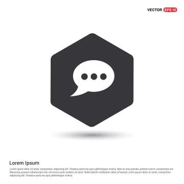 Speech bubble icon Stock Illustration