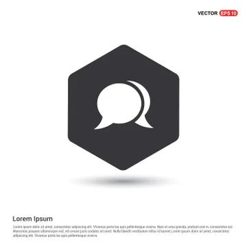 Speech bubble icon Illustrazione stock