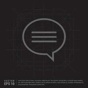 Speech bubble icon Stock Illustration