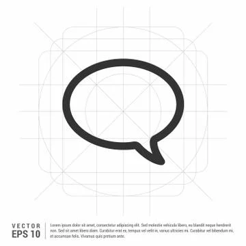 Speech bubble icon Stock Illustration