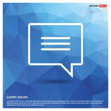 Speech bubble icon Stock Illustration