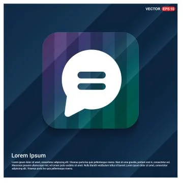 Speech bubble icon Stock Illustration