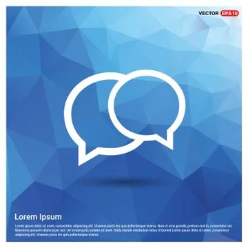 Speech bubble icon Stock Illustration