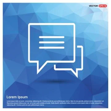 Speech bubble icon Illustrazione stock