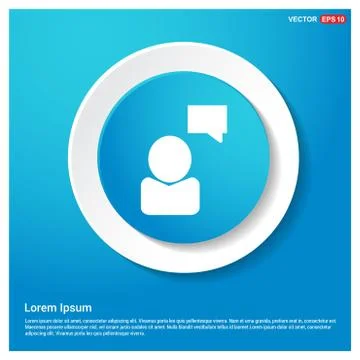Speech bubble icon Illustrazione stock
