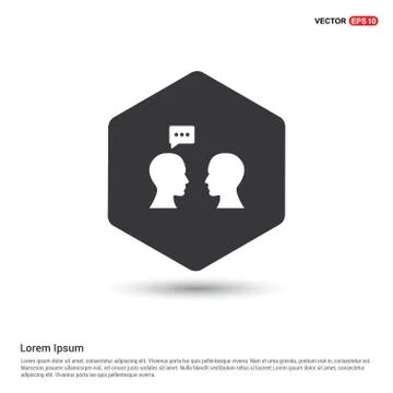 Speech bubble icon Stock Illustration
