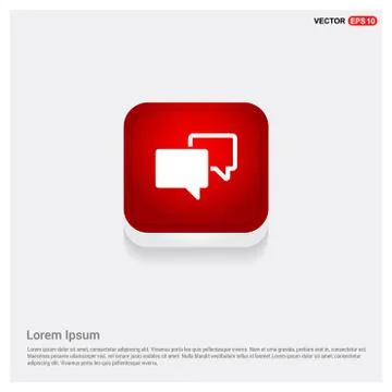 Speech bubble icon Stock Illustration