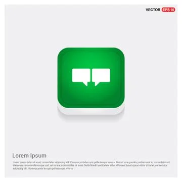 Speech bubble icon Illustrazione stock