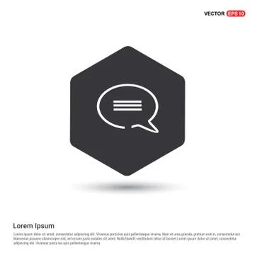 Speech bubble icon Stock Illustration
